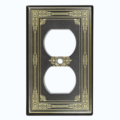 Patterned 1 - Gang Toggle Light Switch Standard Wall Plate