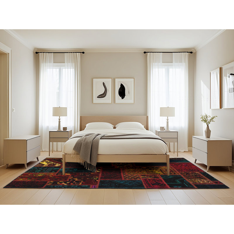 Abstract Indoor Rug, Rectangle 5' x 8'
