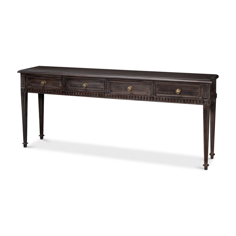 Details 78'' W Solid Wood Console Table