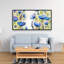 Blue garden - 24"x48" Framed canvas