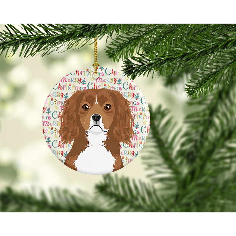 Ornement suspendu Cavalier King Charles Spaniel Ruby Christmas