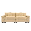 Coussin modulaire surdimensionné de 92 po avec accoudoirs extra larges en velours côtelé modulaire Cloud