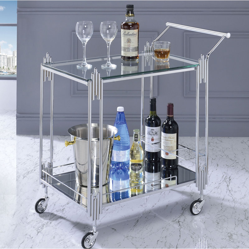 Temperence Metal Bar Cart