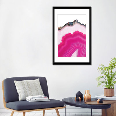 « rose agate slice », impression sur toile