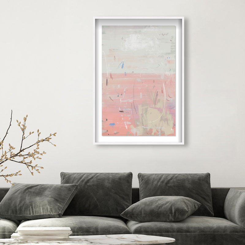 Oliver Gal Gradients 4 3 Abstract - Luxury Shadowbox Framed Wall Art, 46.5" H x 31.5" W