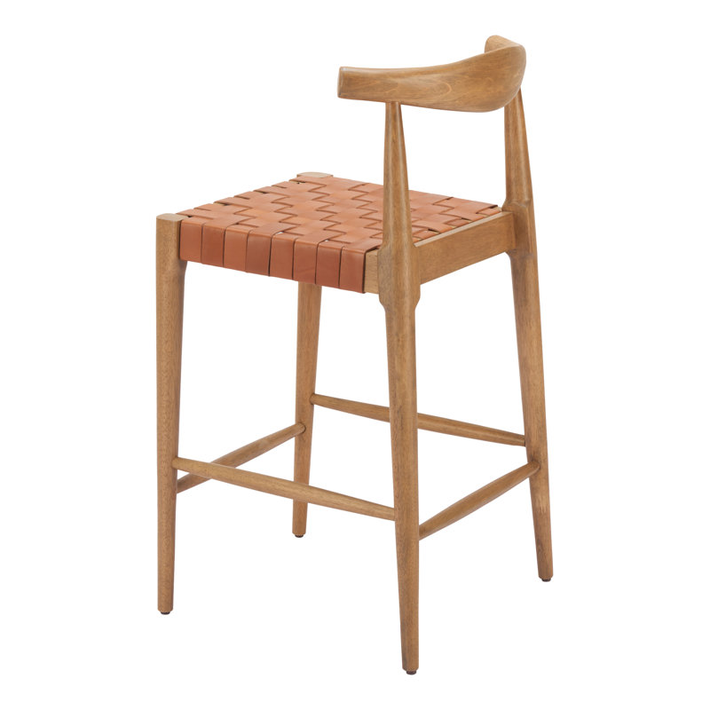 Tabouret Bandani brun clair, Tabouret de comptoir (siège d'une hauteur de 26,2