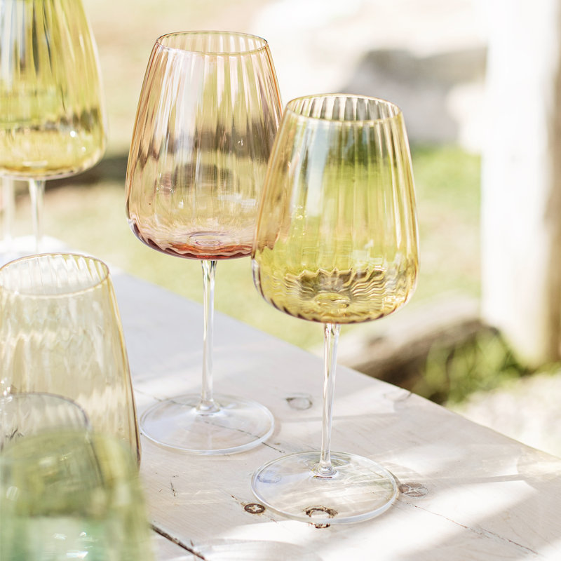 Francesca 24oz. Drinking Glass, Yellow