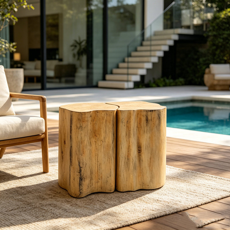 Table de bout 2 en 1, Natural