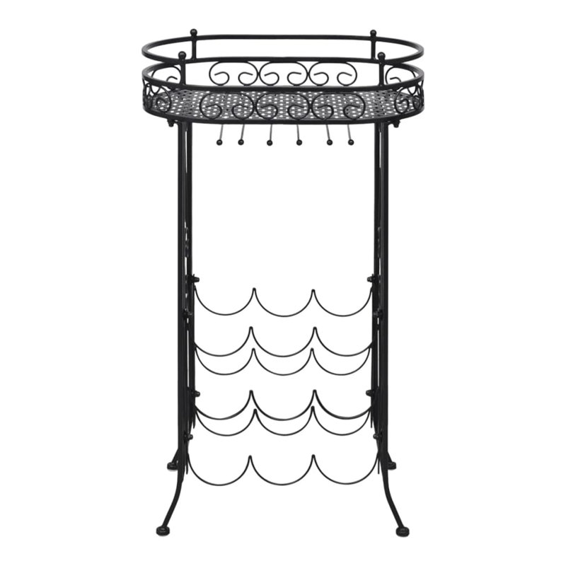 Buenrostro Floor Wine Bottle Rack Black