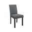 Table de salle à manger grise et noire avec ensemble de chaises
