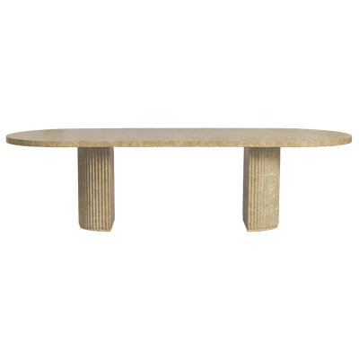 Bloom Dining Table Gold Marble