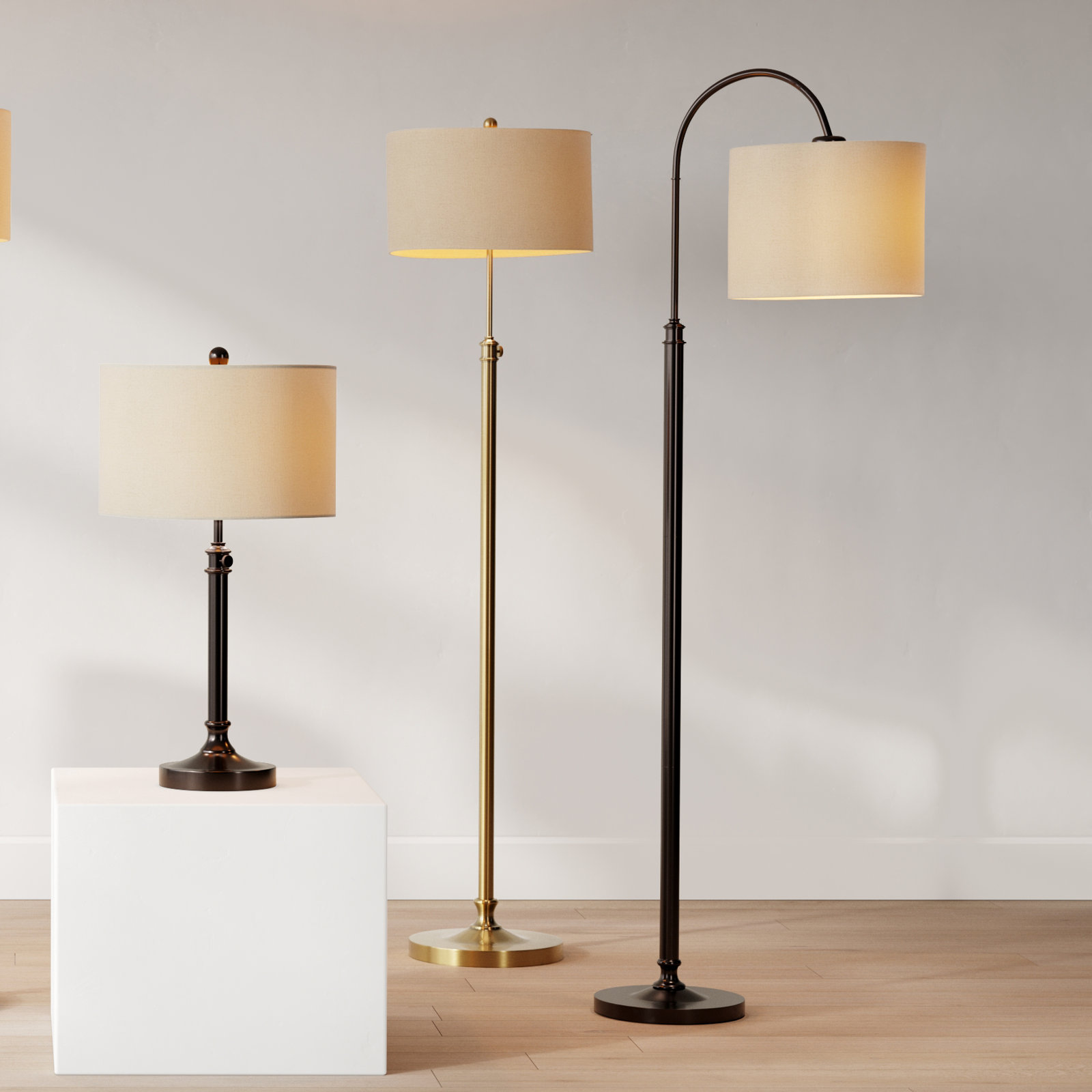 Elita 68'' Floor Lamp, Antique Bronze