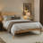 Besan Solid Wood Headboard Bed Frame-121839101-121839104