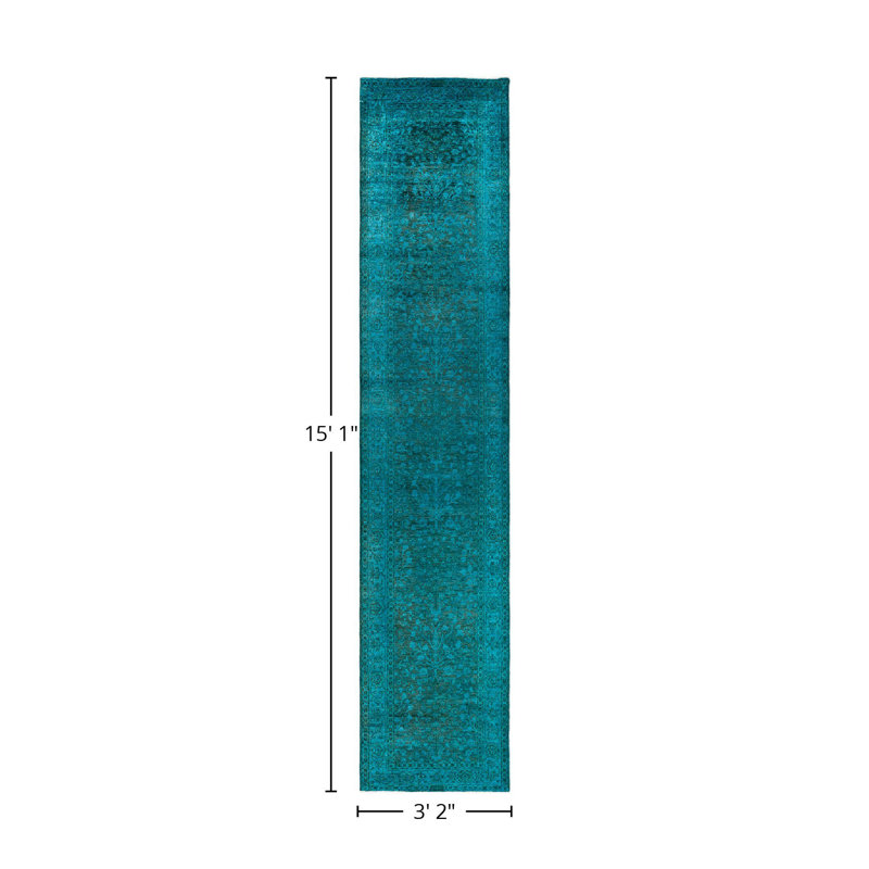 Cranon One-of-a-Kind 3' 2" X 15' 1" Hand Knotted Area Rug