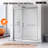 56-60″ W × 72″ H  Double Sliding Semi-Frameless Shower Doors with Cleancoat Glass – Adjustable Fit, Easy Install-108212348-120128872