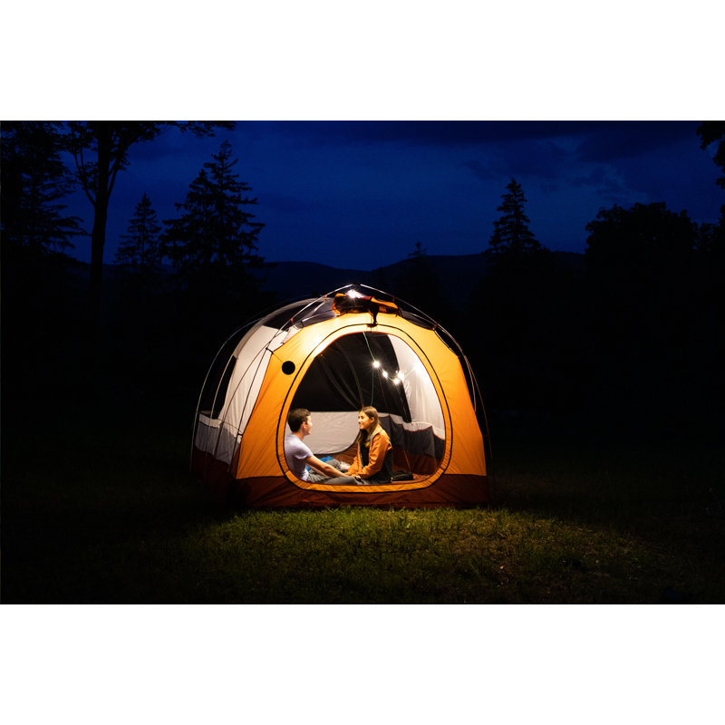 Black Solar Powered Outdoor LED Lantern with USB Charging