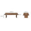 Table basse Ruma brun