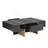 Modern Multi-Storage Rectangle Sofa Table with Golden Wood-1394367986