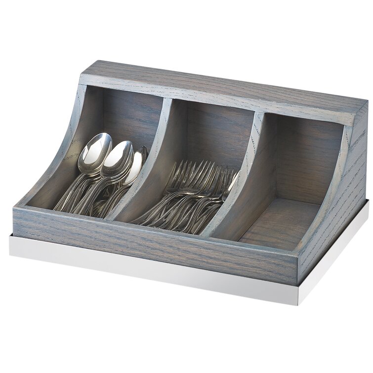 Silver Stainless Steel Cutlery Rack, For Kitchen, Rectangular