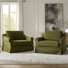 Fauteuil surdimensionné à housse de coussin avec coussin en plumes Estevan l 50,75 po (ensemble de 2)