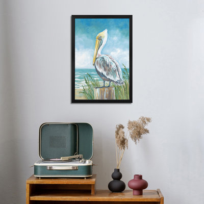 Perched Pelican - Wall Art Print - Gallery Poster