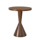 Gabe Leather Accent Table (Black)