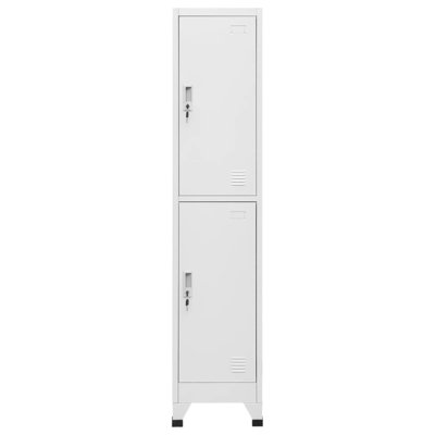 Armoire vestiaire à 2 compartiments VidaXL 15 po x 17,7 po x 70,9 po