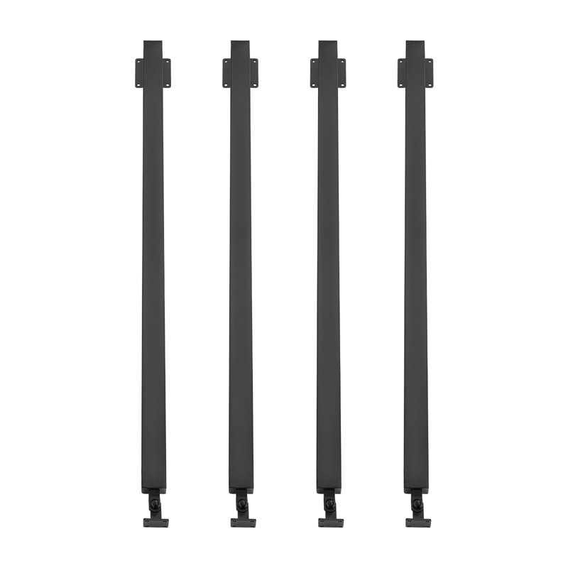 Square Stair Baluster Posts (3.15*3.15*39.37In), Black