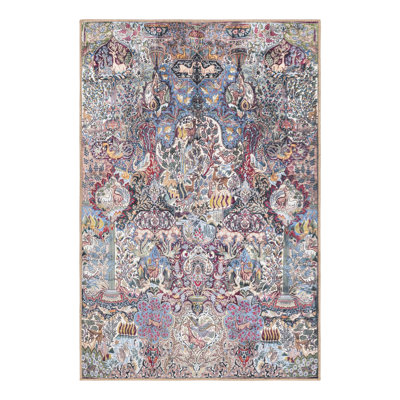 Mckinleigh Performance Chenille Floral Indoor Rug