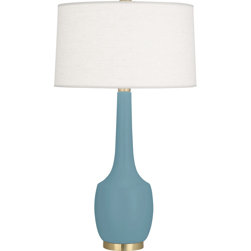 Lampe de table Delilah, Bleu acier