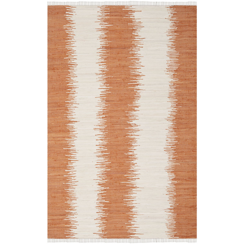 Demson Abstract Cotton Hand Woven Area Rug, Rectangle 76 x 122 cm