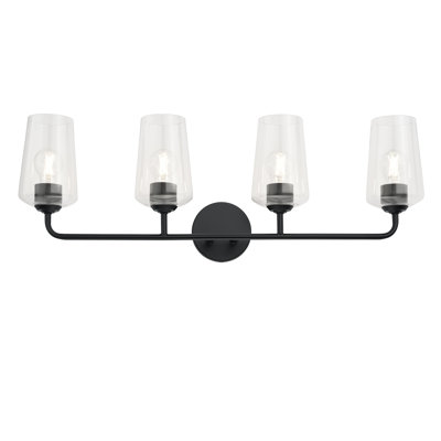 Celino Four-Light Bath & Vanity with Glass