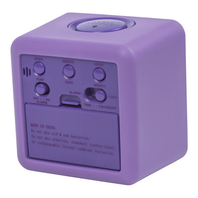 Digital Silicone Cube Alarm Clock with On-Demand Backlight