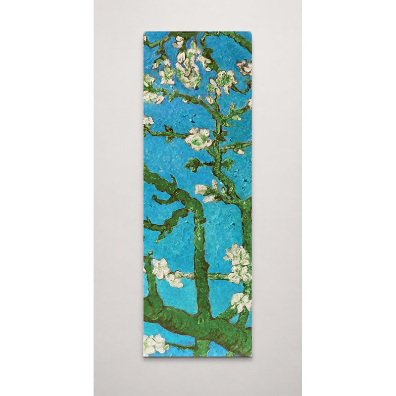 Fleurs d'amandier (1890) - art mural sur toile, 16" W x 48" H