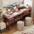 Maroon Rectangular Solid Wood desk-1418442715