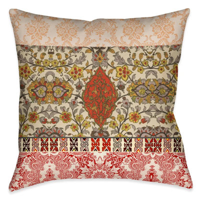  Red Spice Bohemian Tapestry Indoor Decorative Pillow