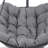 Outdoor Hanging Chair With Stand And Cushion, E-Coated Swing Chair