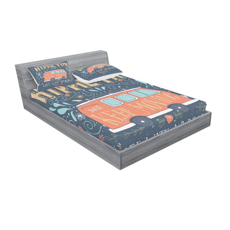 Microfiber Sheet Set, Queen Sheet Set with 2 Pillowcases