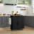 Sicilee Kitchen Cart with Manufactured Wood Top-1104807361