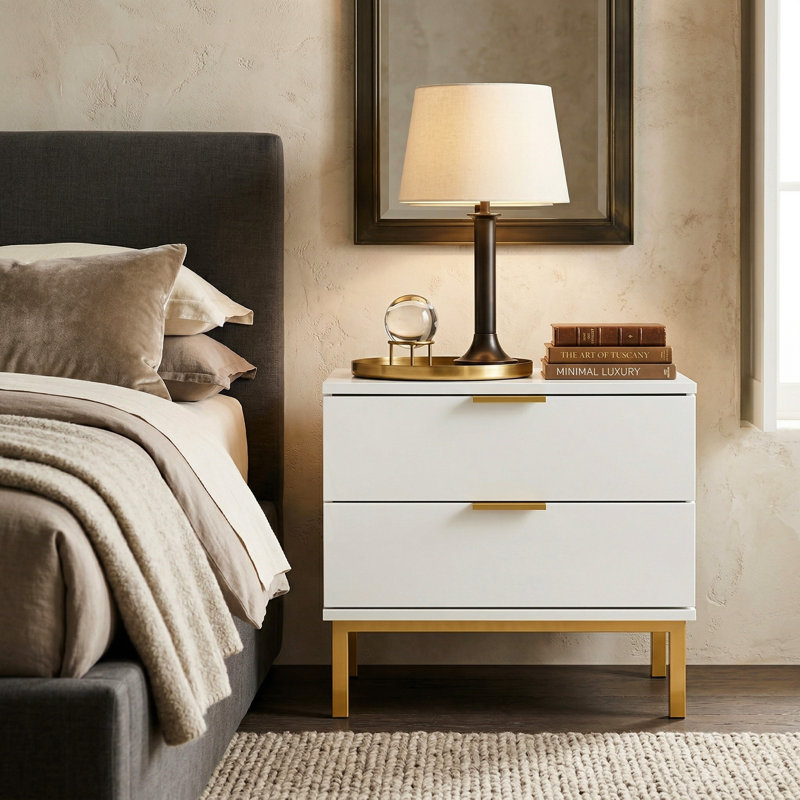 Juanice 19.7'' W Nightstand, White