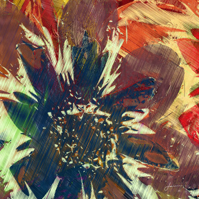 Floragraph V by James Burghardt - Wrapped Canvas Painting