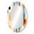 Tamesbury - Geometric Oval Decorative Mirror On Metal-942889285