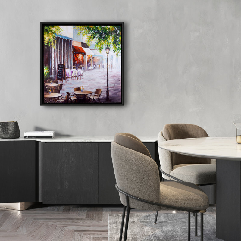 Outdoor Restaurant Print On Canvas