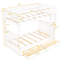 Lit superposé Twintwin avec boîtes de rangement et échelles en bois massif 2 options