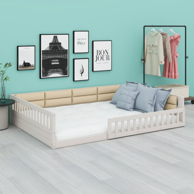 Lit plateforme tapissier Jayzen