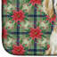 Maltipoo Christmas PoinsettIas Dish Drying Mat