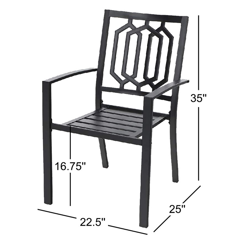 Alyah Stacking Patio Dining Armchair