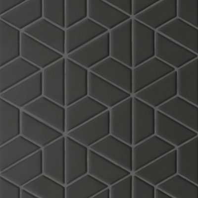 Le Cafe 1" x 2" Half Hexagon Matte Porcelain Mosaic