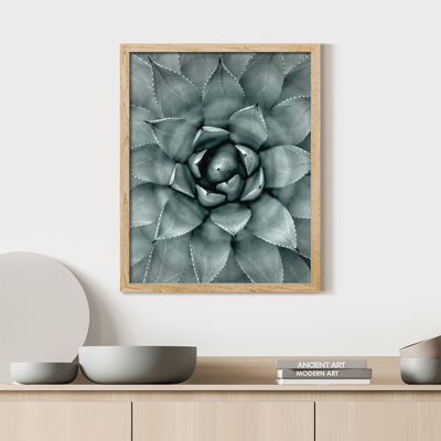 " Desert Succulent Green Flower "