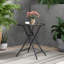 Nefeteria Round Metal Folding Outdoor Bistro Table , 59cm cm W 59cm cm D
